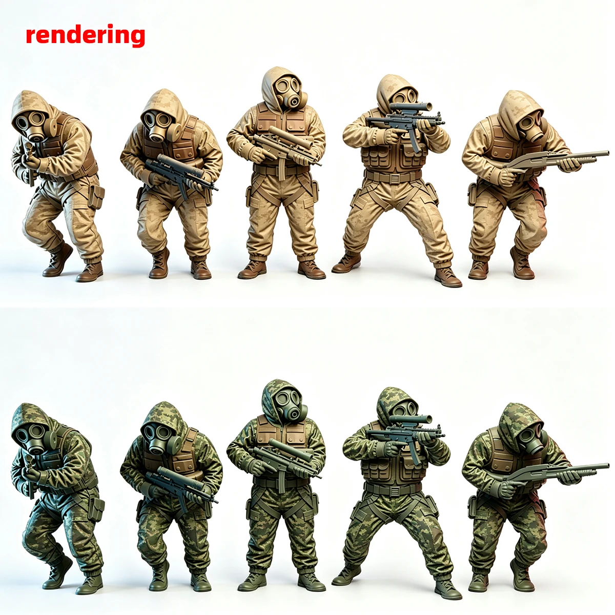 1/35 1/48 1/72 Modellbausatz 3D Harz Miniatur Soldatenfiguren Diorama Unbemalt Moderne Britische SAS Spezialeinheiten DIY – Detail 2