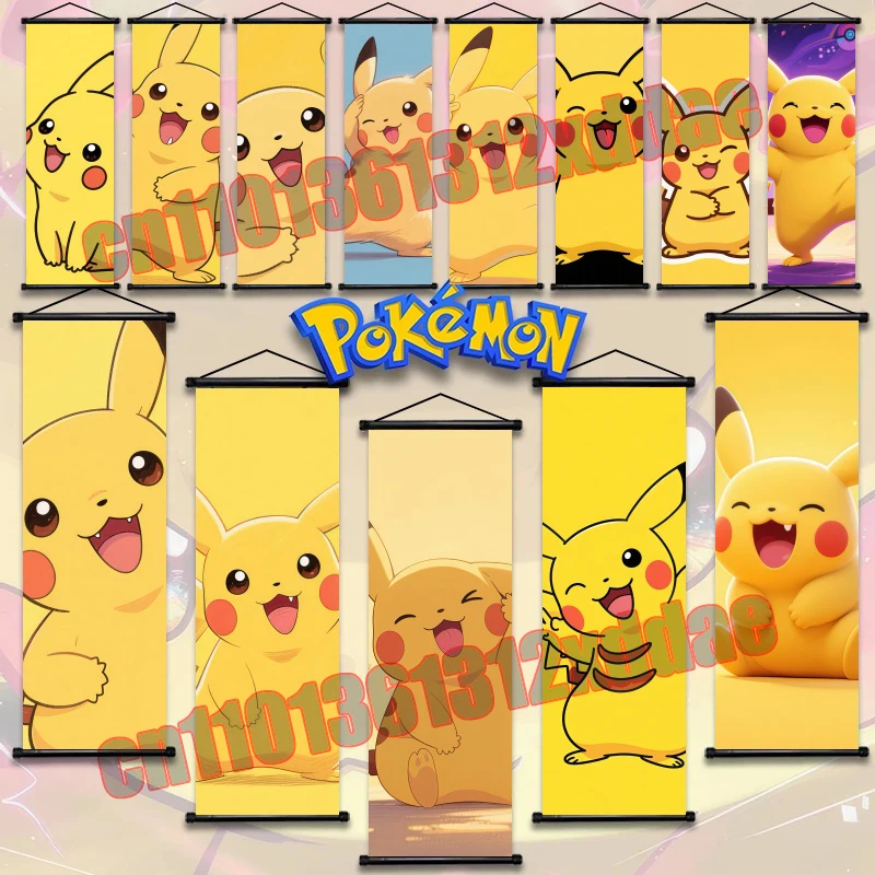 

Print Art White Canvas Painting Home Decoration Wall Hanging Cartoon Pokemon Poster Wall Art Interior Decoration Gift