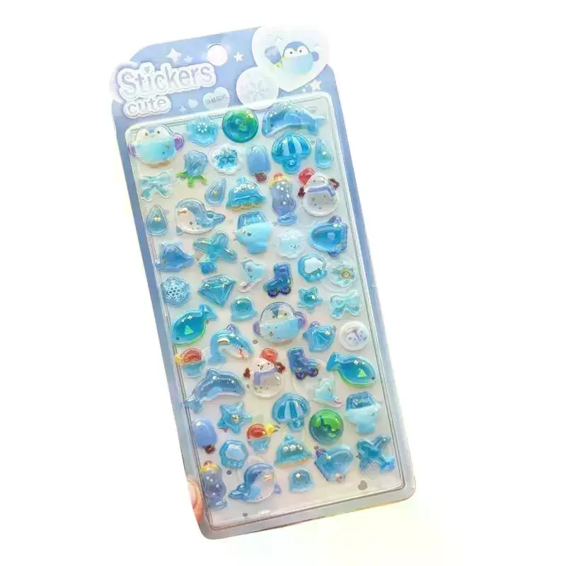 Adesivi 3D a Rilievo con Frutta e Animali Cartoon, Decorazioni Creative e Carine per Telefoni, Diari e Moda