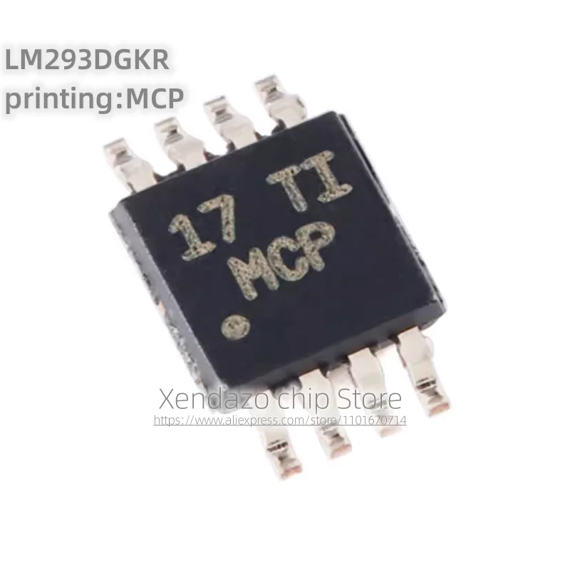 10 قطعة/الوحدة LM293DGKR الطباعة MCP VSSOP-8 حزمة الأصلي حقيقية المزدوج التفاضلي المقارنة رقاقة #1