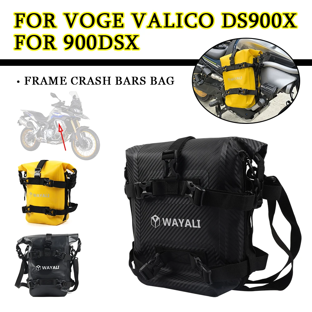 

Motorcycle Accessories Frame Crash Bars Bag Waterproof Repair Tool Bag For VOGE DS900X DS 900X 900 DSX 900 DS 900 X 900DSX 2024