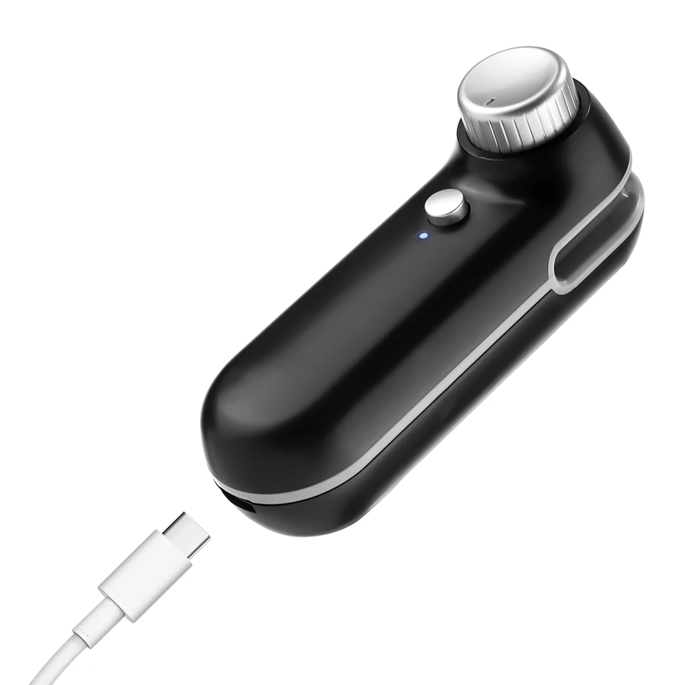 미니 휴대용 가방 열 밀봉기, USB 충전식 휴대용 가열 식품 보관 플라스틱 밀봉 기계 클립, 자석 포함
