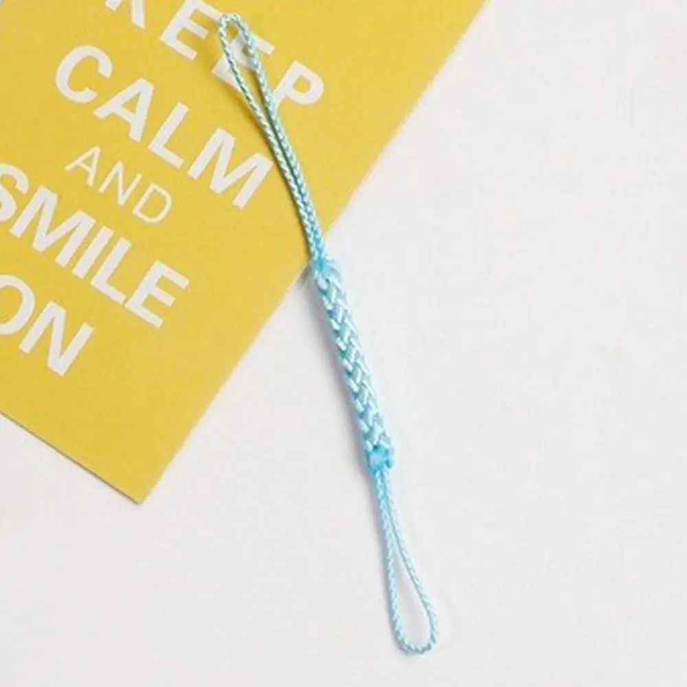 

Phone Pendant Hand Knitted Diy Phone Rope Key Lanyard Braided Phone Strap Double Ended Solid Color Phone Lanyards Diy Handmade