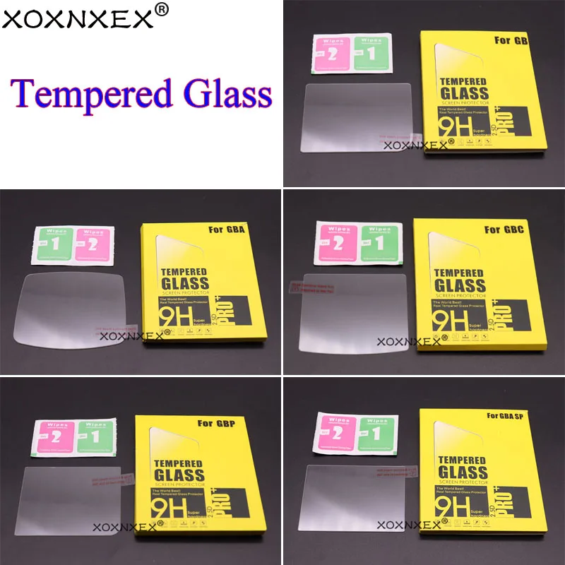 XOXNXEX 1pcs Anti Scratch Tempered Glass for Gameboy Advance Color for GB GBC GBA GBP GBA SP Console Screen Protector Film Guard