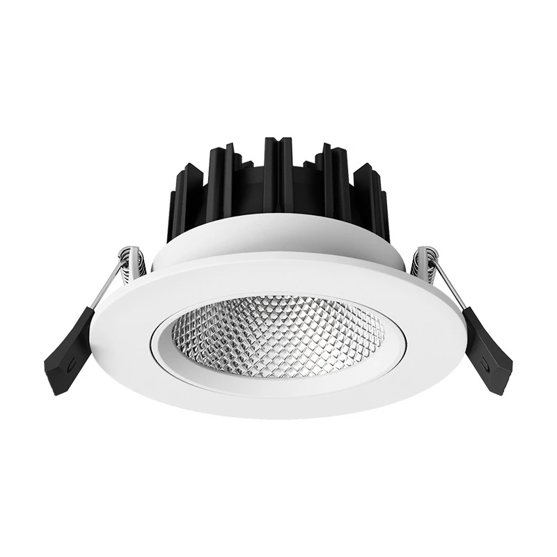 Adjustable Round Led Down Light 4000K COB Spot Light 5w 7w AC85-265V Ceiling Recessed Indoor Lighting Spotlights Cutout 75mm