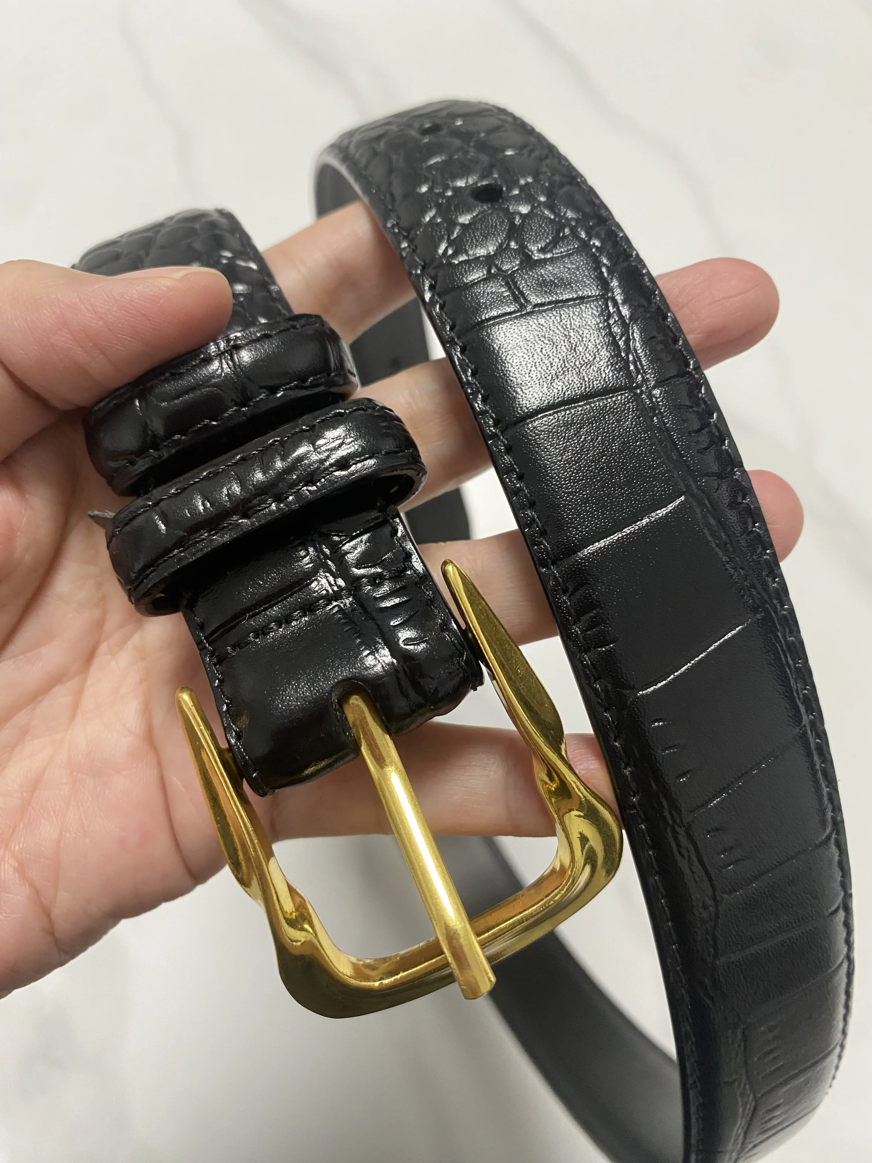 ผู้หญิง Vintage Buckle ของแท้หนัง Cummerbunds หญิงชุดรัดตัวเข็มขัดตกแต่งเข็มขัดแคบ TB366