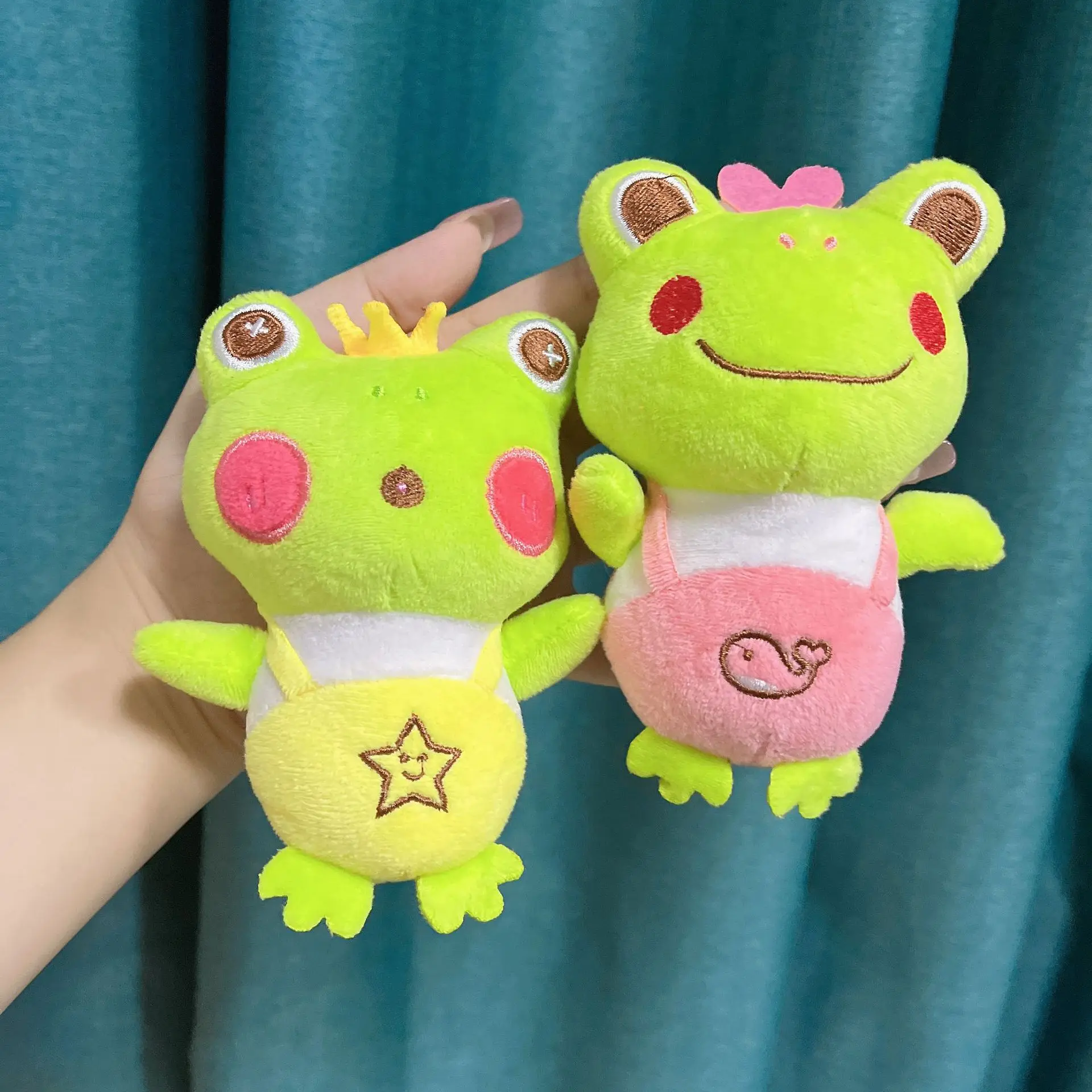 40pcs/lot Wholesale Cute Big-Eyed Frog Bag Pendant Stall Doll Small Plush Toy Key Chain,Deposit First to Get Discount much