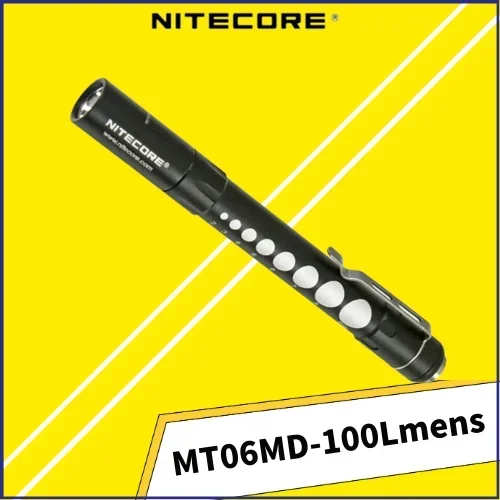 

NITECORE MT06MD предназначено для медицинской проверки. Фотоэлемент использует Nichia 219B светильник работает от 2 батарей AAA