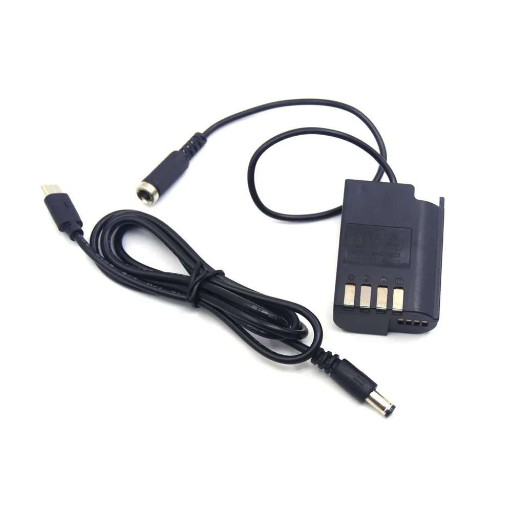 

Новый DCC17 DC соединитель DMW-BLK22 Виртуальный аккумулятор 5.5X2.1 мм с PD 9v USB тип C шнур питания для Panasonic G9 GH6 GH5II DC-S5 S5GK