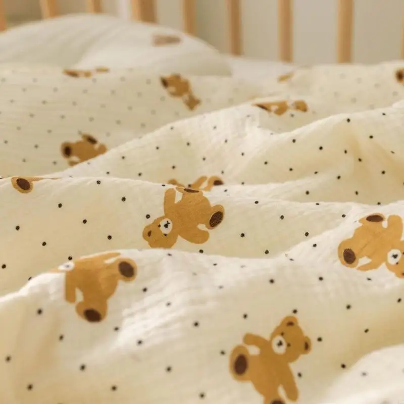 Colchas cama infantis F3KC, cobertor para recém-nascidos, presente chuveiro para berço carrinho criança