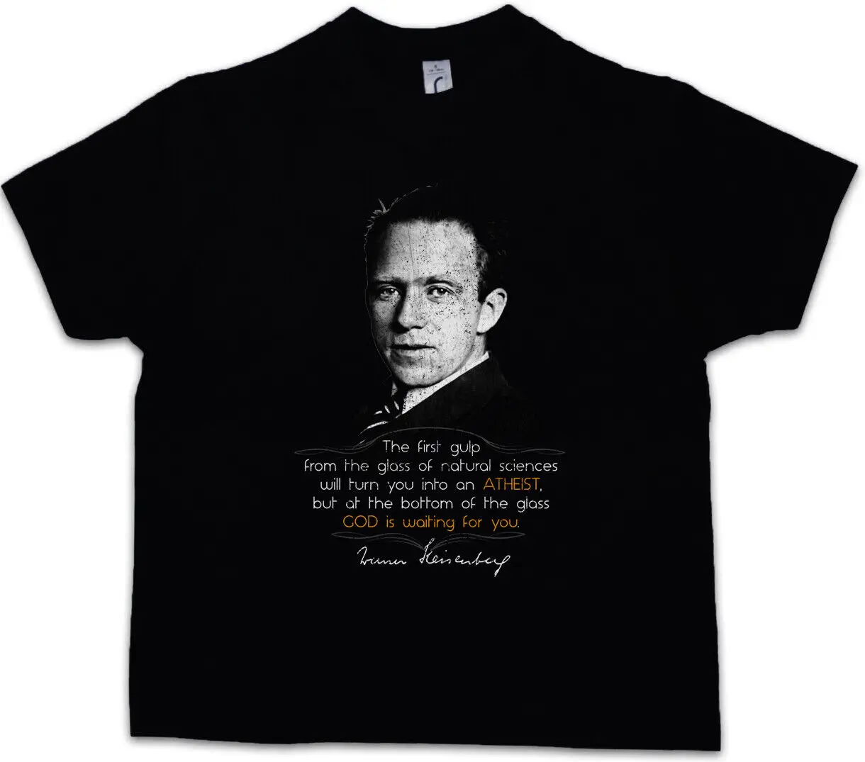 WERNER HEISENBERG THE FIRST GULP Kids Boys T-Shirt Natural Sciences Atheist