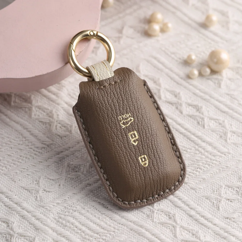 Leather Car Key Case Fob Cover for Kia Sportage Cerato Optima K3 K4 K5 Rio Picanto K2 Soul Sorento Ski Sedona Carnival Borrego