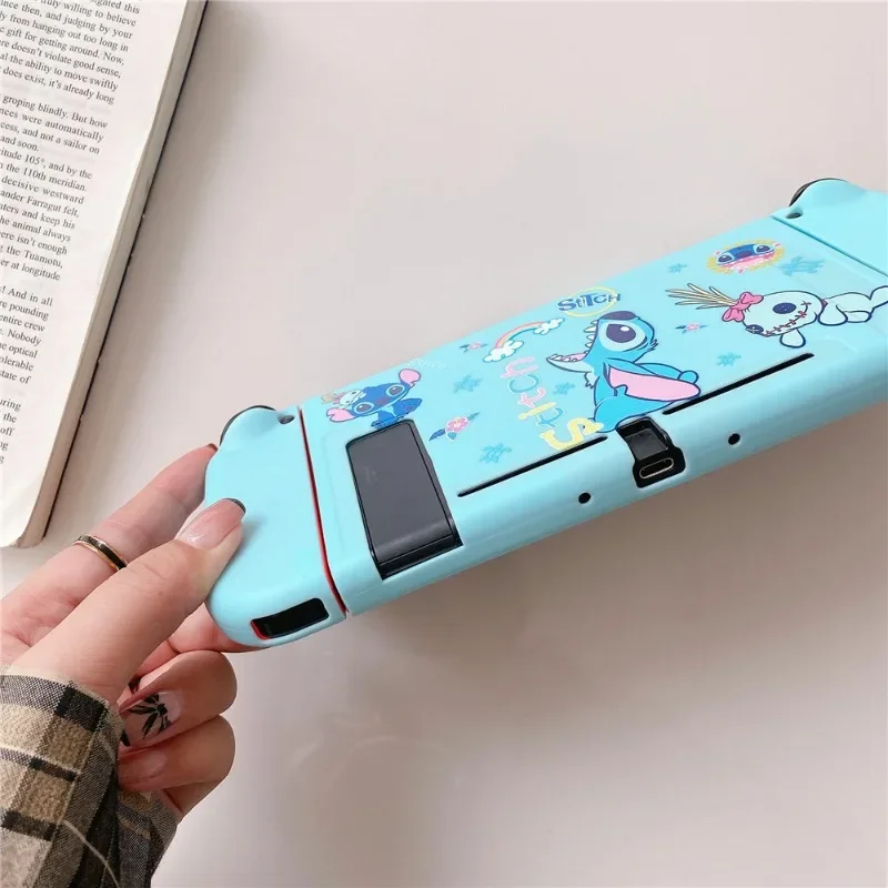 New Disney Stitch Case for Nintendo Switch NS Protective Cover Anime Storage Bag Game Controller Grip Console Shell Accessaries