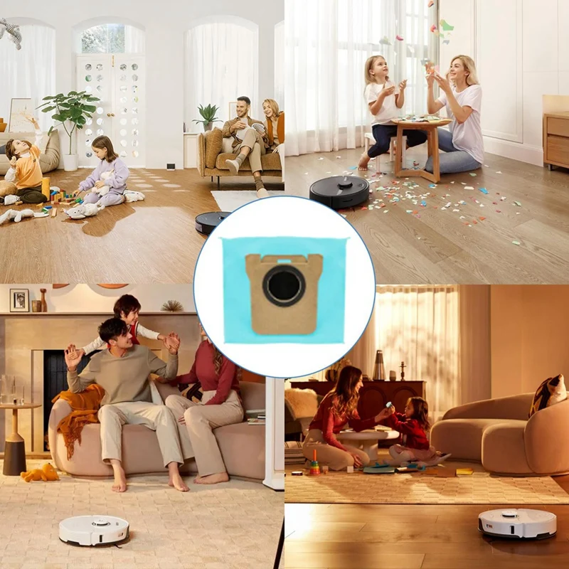 Мешок для пыли с активированным углем для робота-пылесоса Xiaomi X10+, Mijia Omni 1S, B101CN/Dreame Bot S10 S20 Pro, L10S Ultra