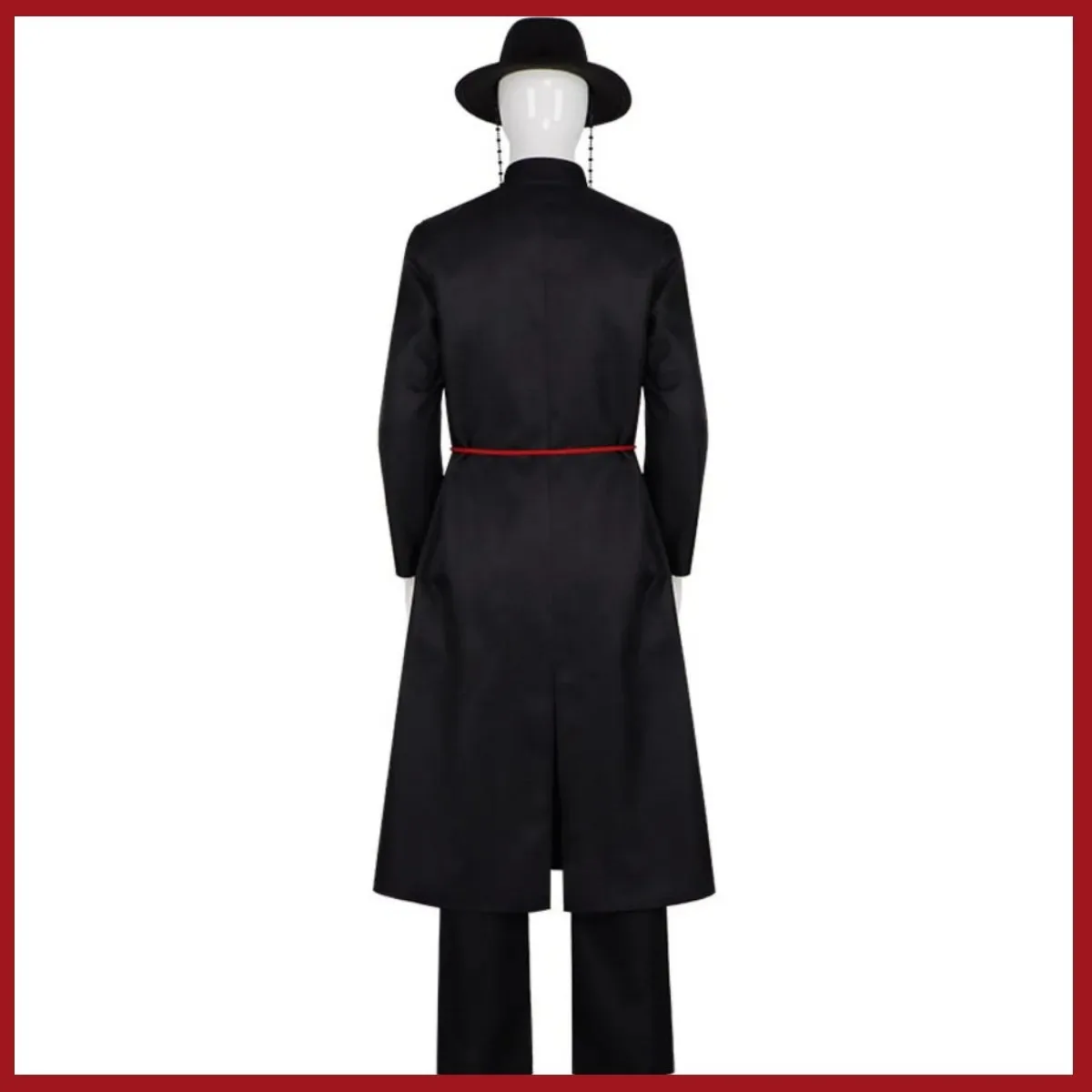 2025 Anime nuevo cazadores Saja niños disfraz Cosplay bata negra abrigo uniforme sombrero peluca adulto hombre carnaval baile enmascarado vestido de fiesta