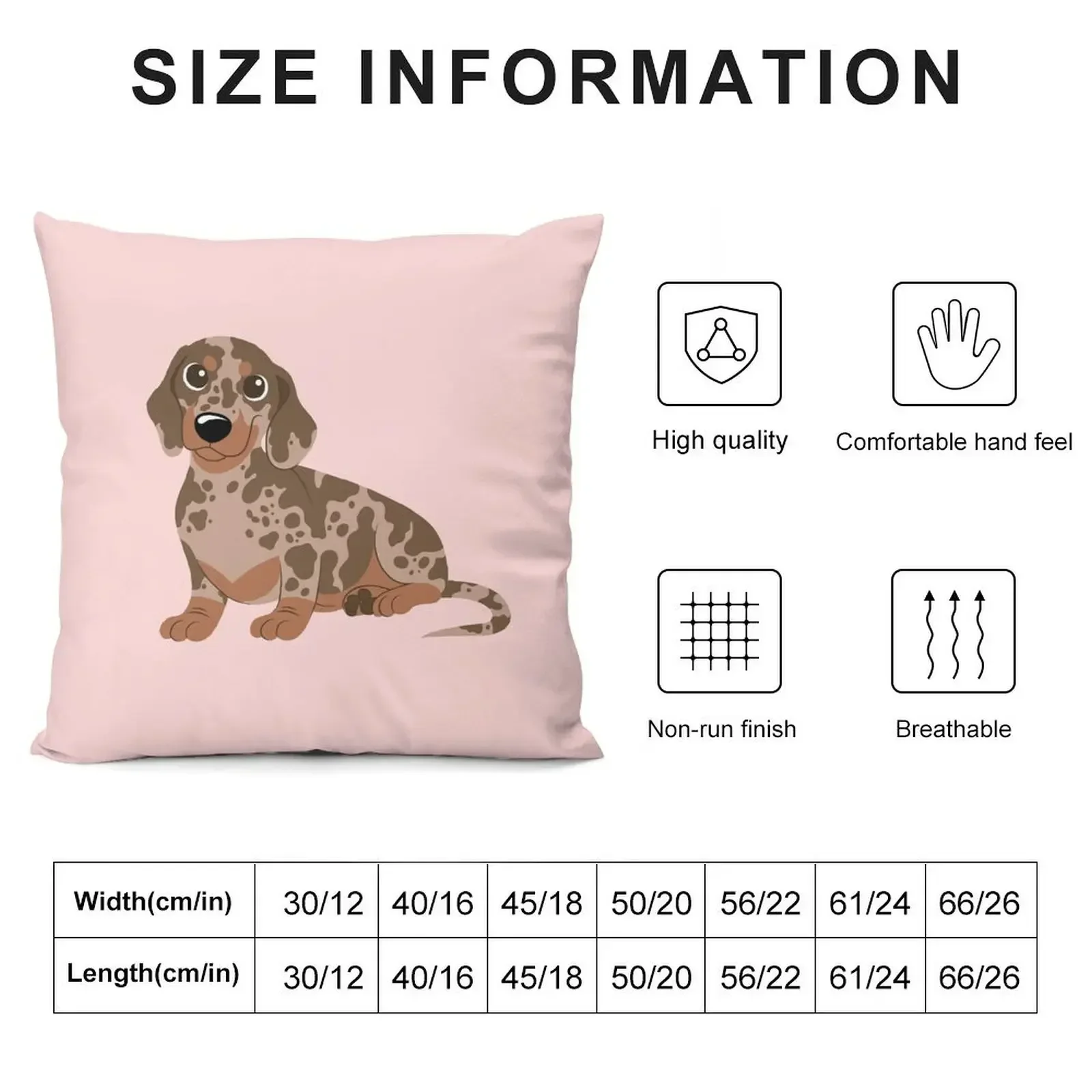 Miniature Dachshund - Dapple Throw Pillow Decorative Sofa Cushions Elastic Cover For Sofa Pillow Cases Decorative pillow