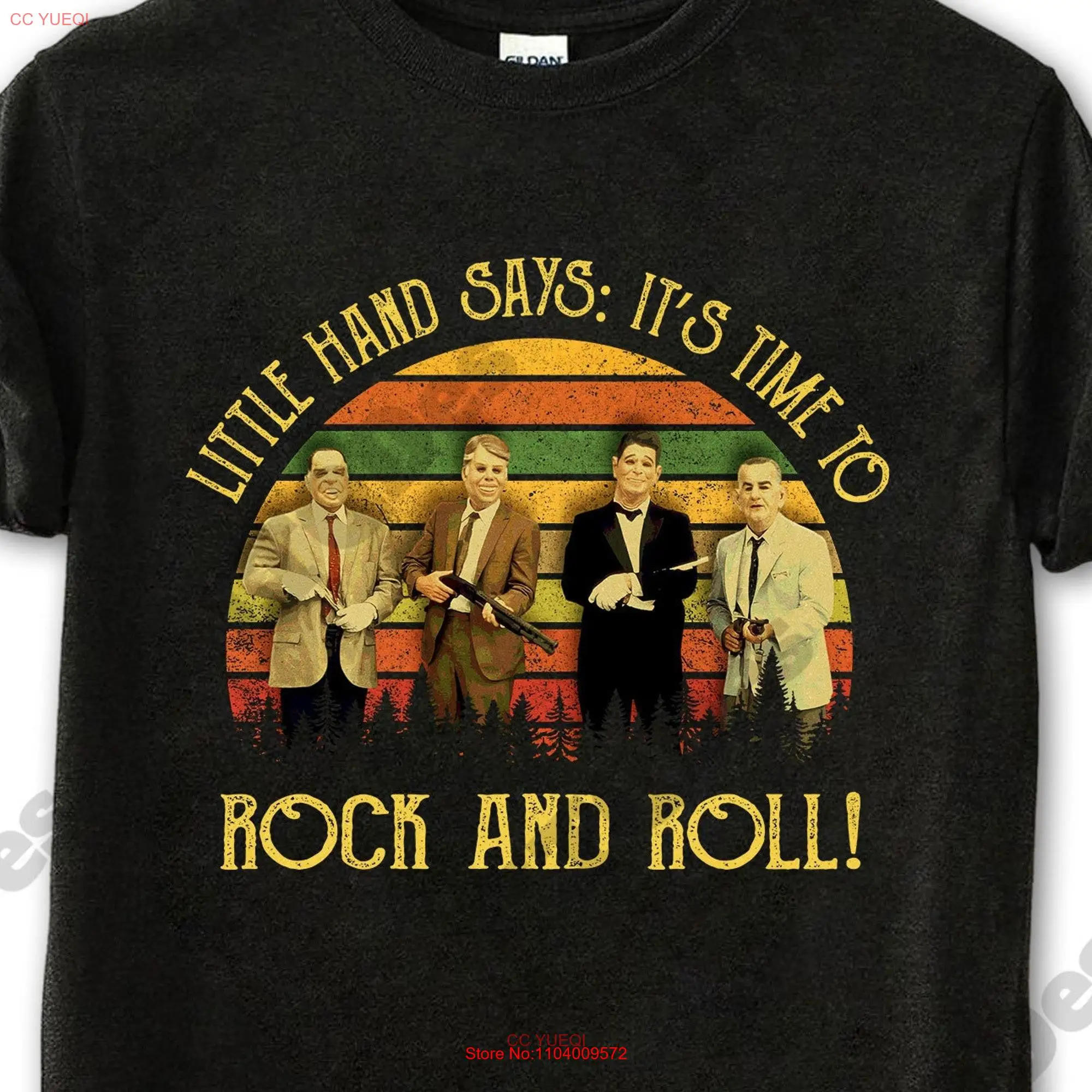 Point Break T Shirt Little Hand Says It s Time To Rock And Roll Vintage Movies Quote  long or short sleeves