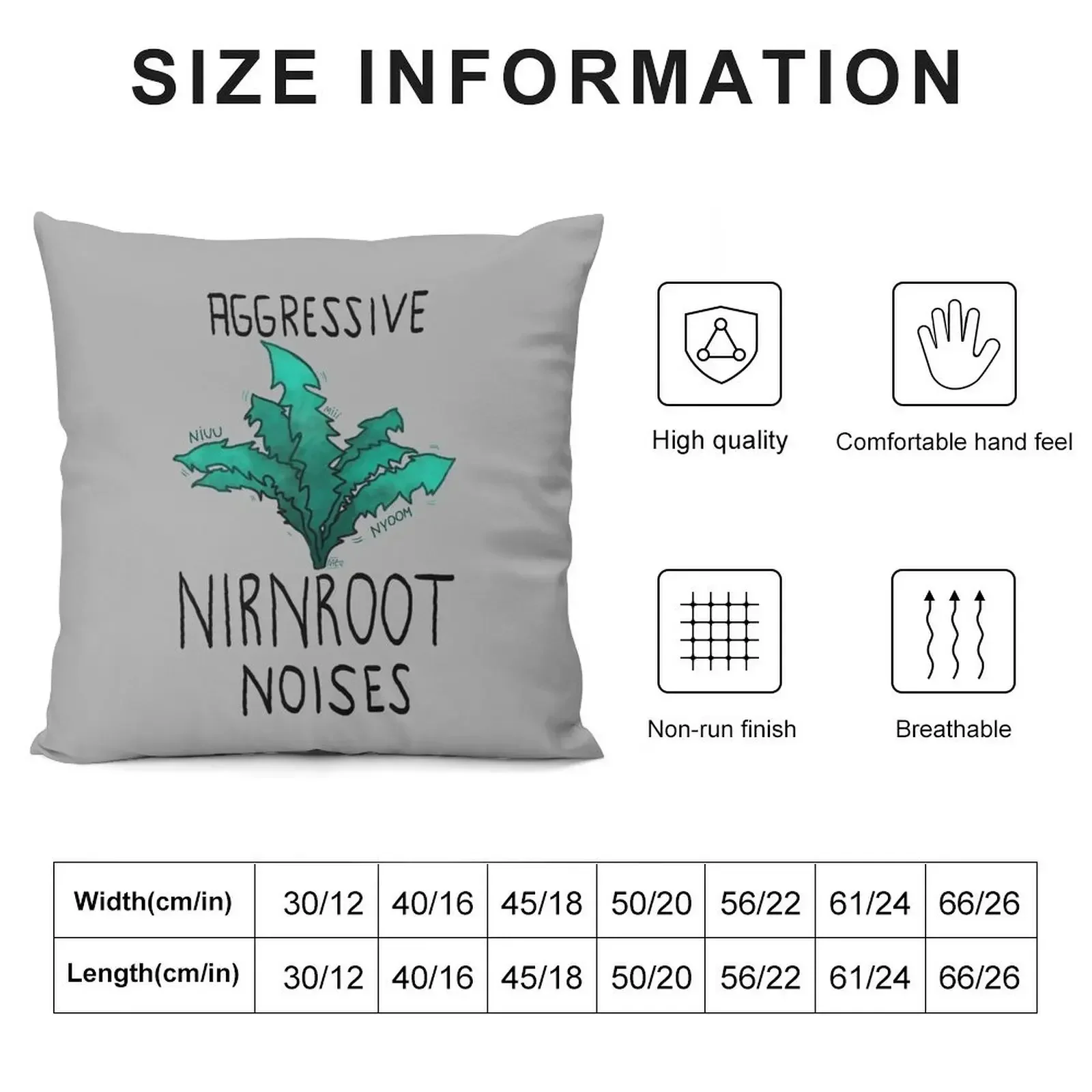 Aggressive nirnroot noises Throw Pillow Pillow Cases Decorative Pillowcases Cushion Covers Sofa Plaid Sofa pillow