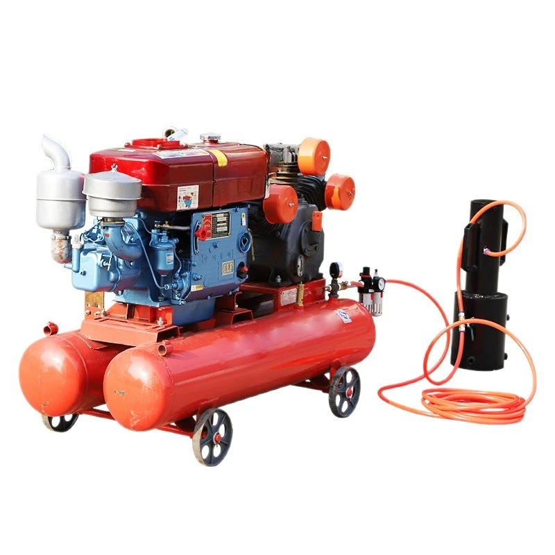 

Hand-held, flood control and flood rescue pile driver, river reinforcement, portable pile driver