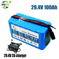 24V 100Ah 7s3p 18650 battery lithium battery 24v 100000mAh Electric Bicycle Moped electric Lithium ion Battery pack + 2A Charger