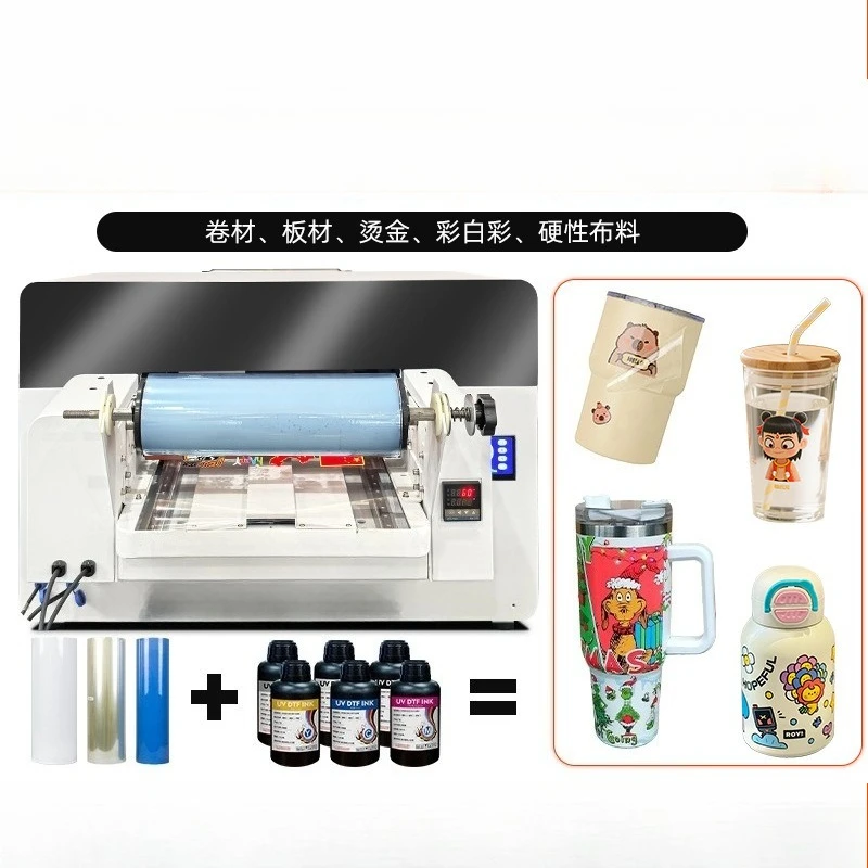 Upgrade digital UV sheet and roll integrated printer, crystal label sticker acrylic products