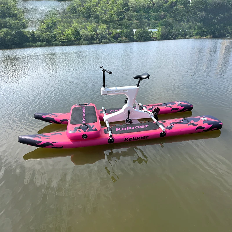 New Trendy Hydrofoil inflatable floating water bike high-strength alloy pedal system water bike for sale