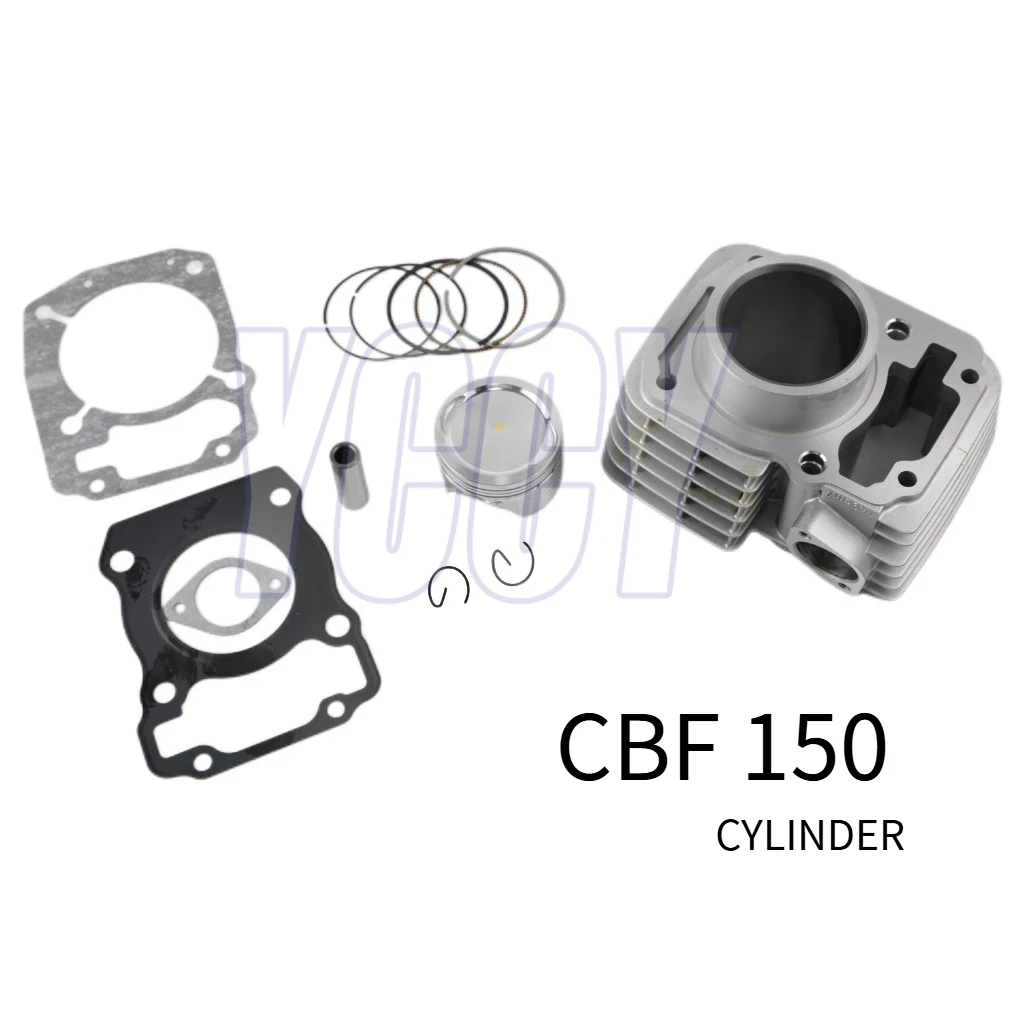 Kit de cilindro de pistón de aluminio para motocicleta, 57,3 MM, para Honda GL150 XR150 CBF150 CARGO 150 TITAN150cc CBF 150 MT 56997-0201-061