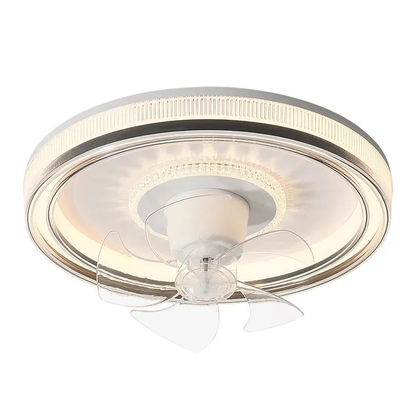 이탈리아 창의적인 북유럽 스타일 천장 조명 크림색 방 LED 조명 인터넷 인기 따뜻하고 로맨틱한 침실 팬