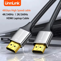 Unnlink 4K 240Hz HDMI Cable 48Gbps High Speed HDMI-Compatible cable 8K 60Hz 2K 360Hz Compatible 7.1 5.1 Dolby Atmos 8K HDR VRR