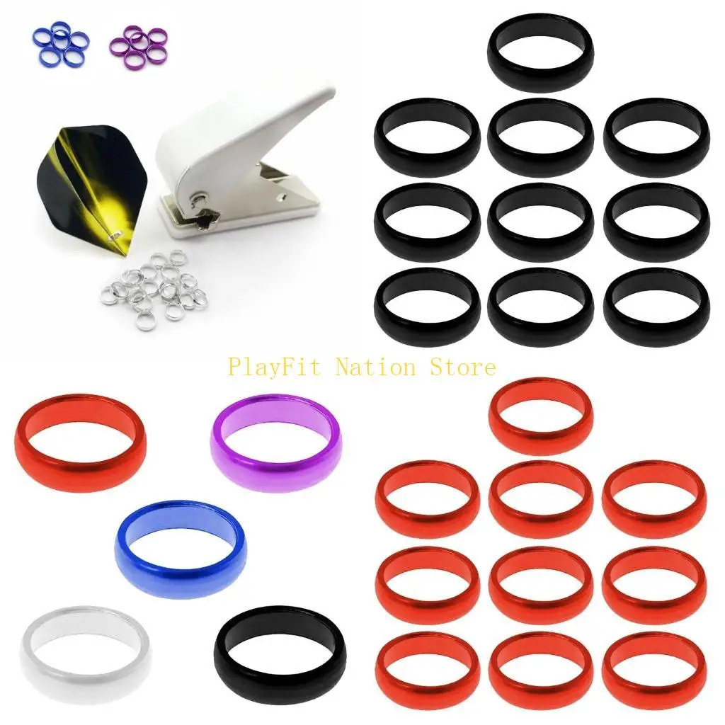 

242F 10Pcs Shaft Protector Flights O Rings Spare Grippers Rings Indoor Game