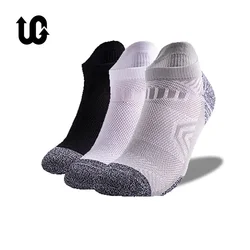 3 par/lote Coolmax calcetines de algodón hombre mujer deporte correr calcetín ciclismo montar bicicleta fútbol transpirable baloncesto Sox