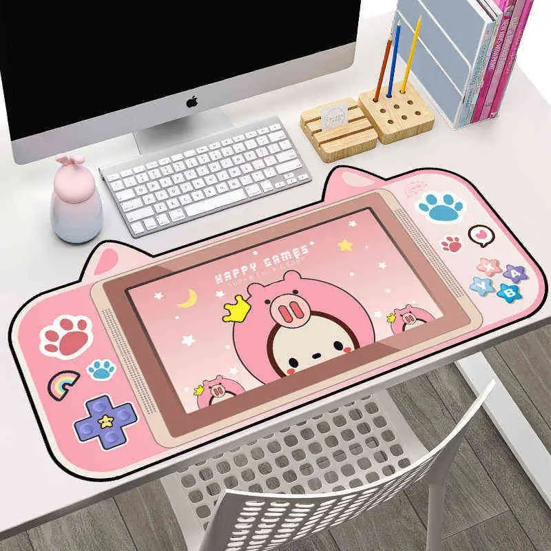 New Cute Cartoon Cat's Ears (Steamed Cat-ear Shaped Bread) Computer Mouse Pad Thickened Anti-skid Mouse Pad