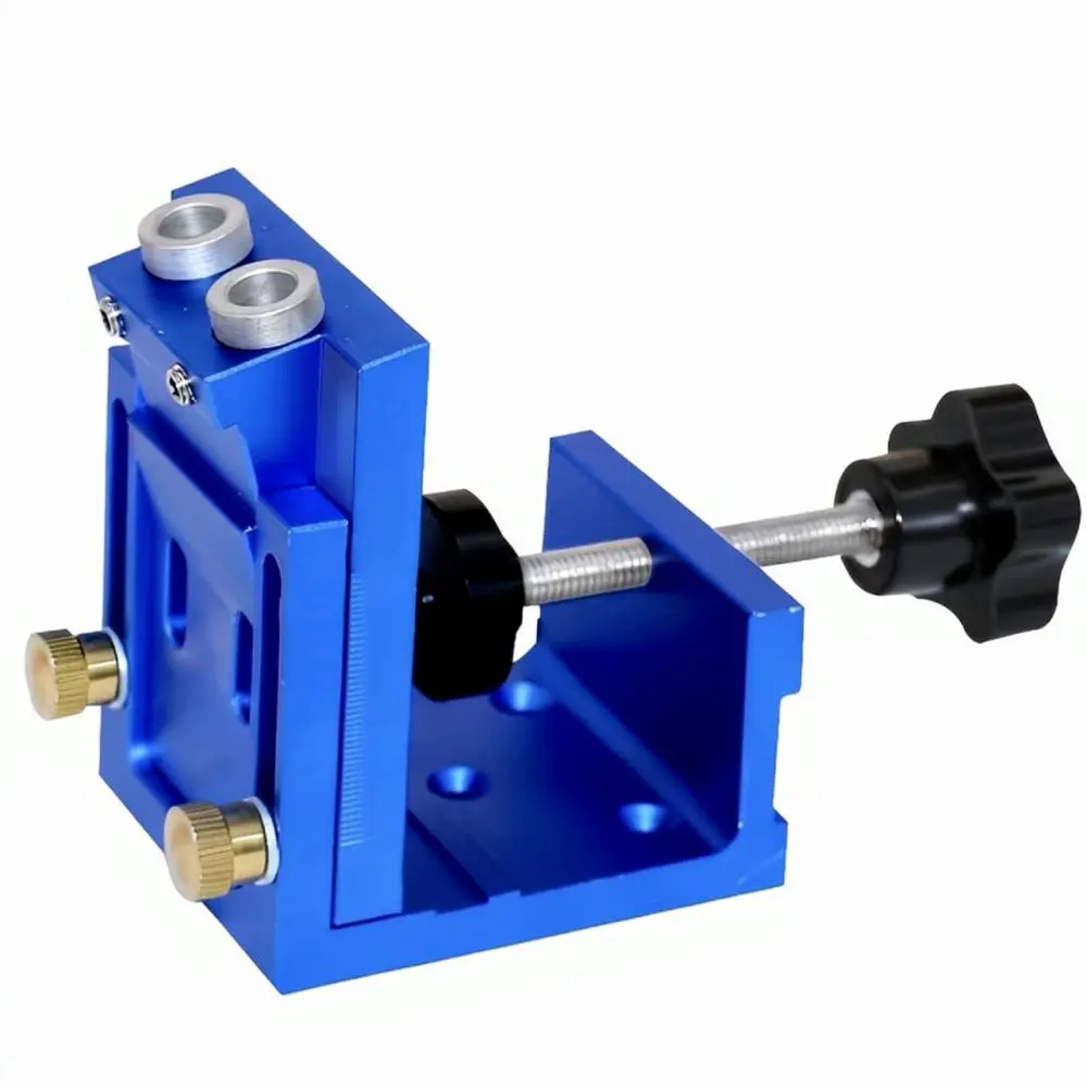 Woodworking Tool Pocket Hole Jig 15 Degree Angle Drill Guide Locator For Reliable Furniture Wood Board Connection Craft