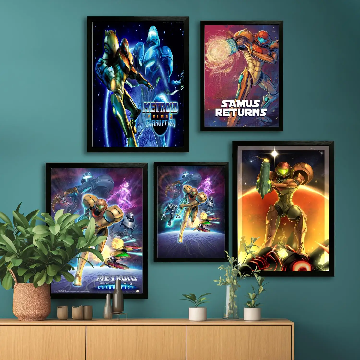 Metroid Prime Video Game Canvas Art Poster and Wall Art, Picture Print, Modern Family, Bedroom Decor, Posters