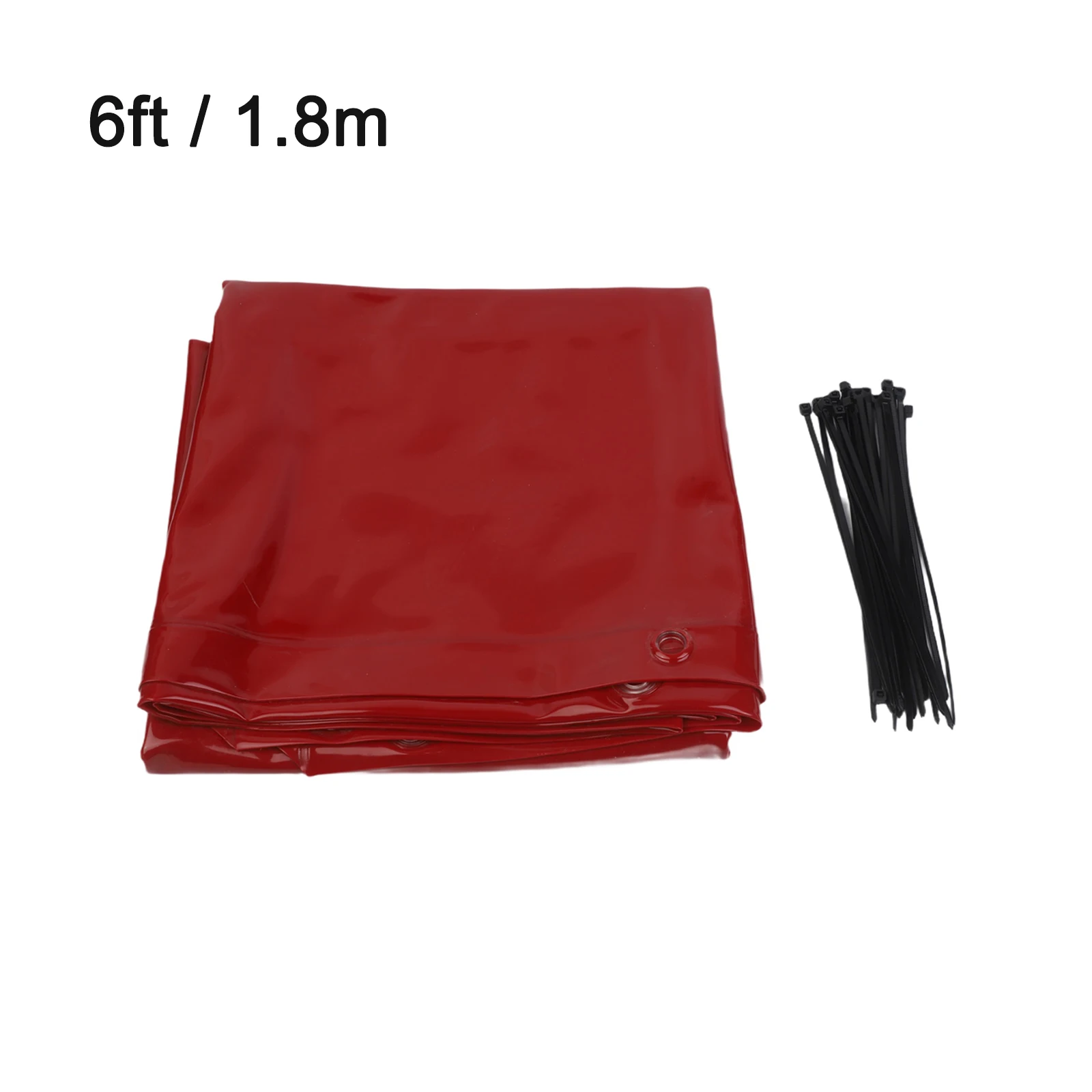 6\'x6\' Welding Curtain Screen Made of Flame Retardant Vinyl with Hanging Design to Shield from Sparks and UV Exposure