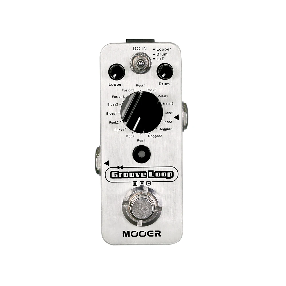 

MOOER Groove Loop Guitar Effect Pedal Drum Machine & Looper Pedal 8 Drum Groove Styles Guitar Phrase Loop Guitar Accessories