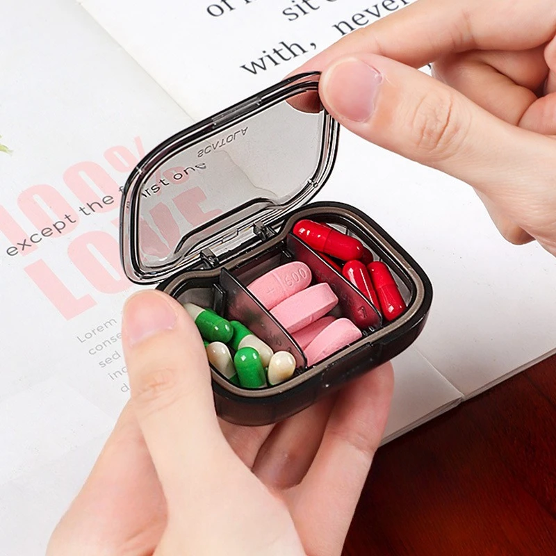 Travel Portable Mini Medicine Pills Boxes Drug Bins Pills Dispenser Pill Storage Box Tablet Pillbox Case Container Organization