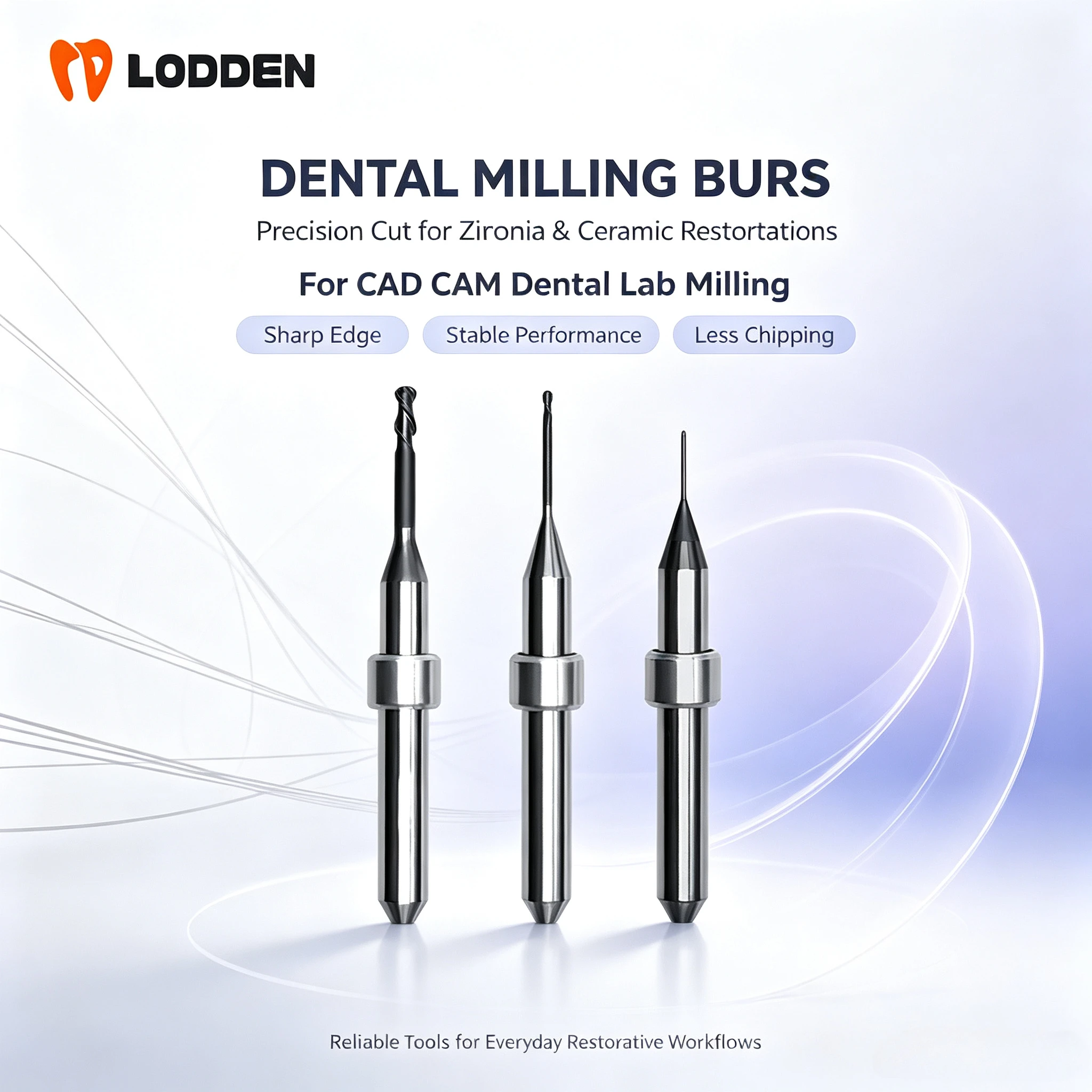 ARUM Fräser für Zirkonoxid D4/D6 Schaft DC/DCG/DLC-Beschichtung Durchmesser 2,0/1,0/0,6 mm Dental CAD CAM Schleifbohrer – Detail 3