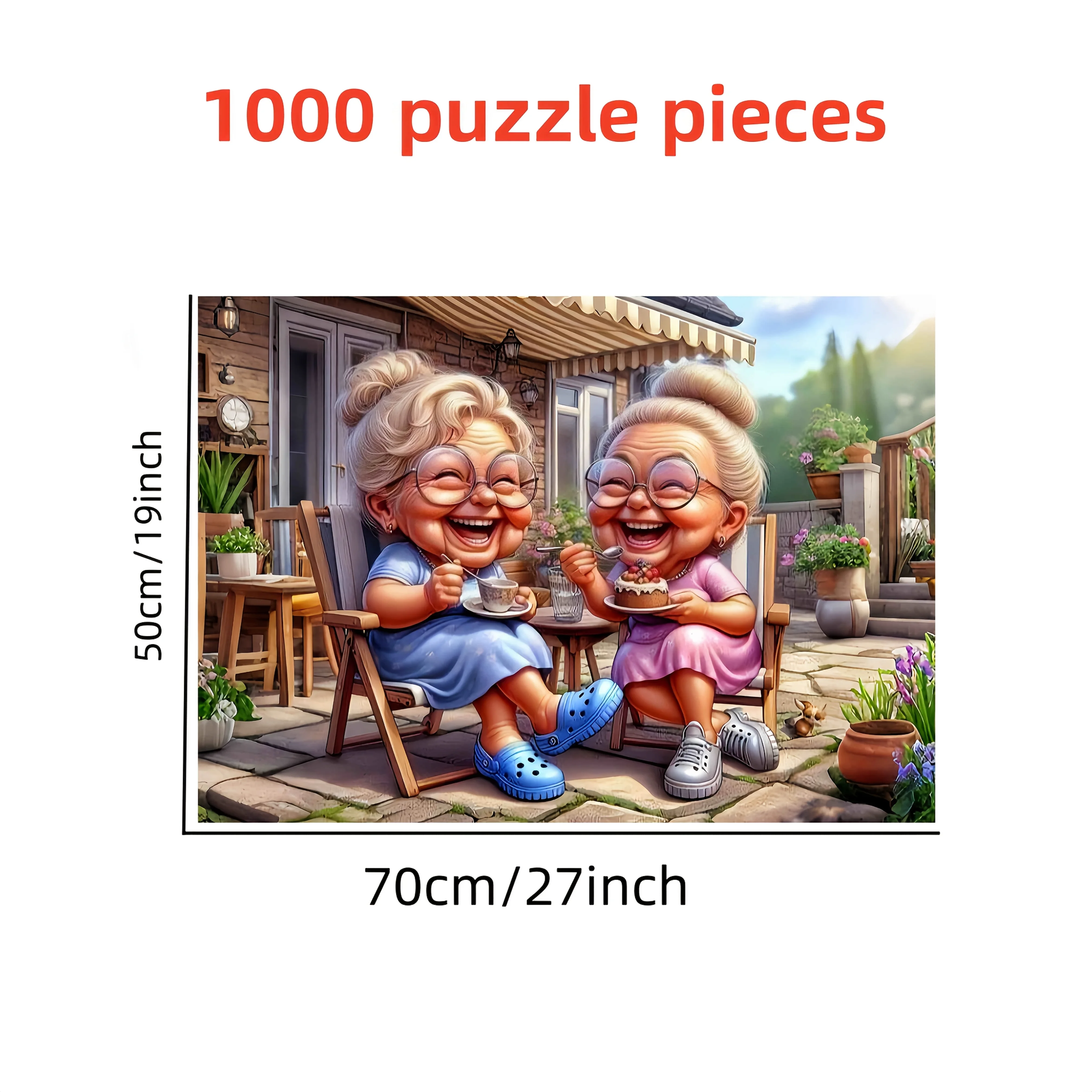 1000pcs Puzzle Teh Sore Nenek - Jigsaw Puzzle Adult ulasan dan harga