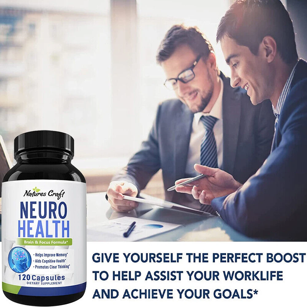 Neuro Health Capsules-Promotes Brain Health, Enhances Memory, Focus, and Clarity