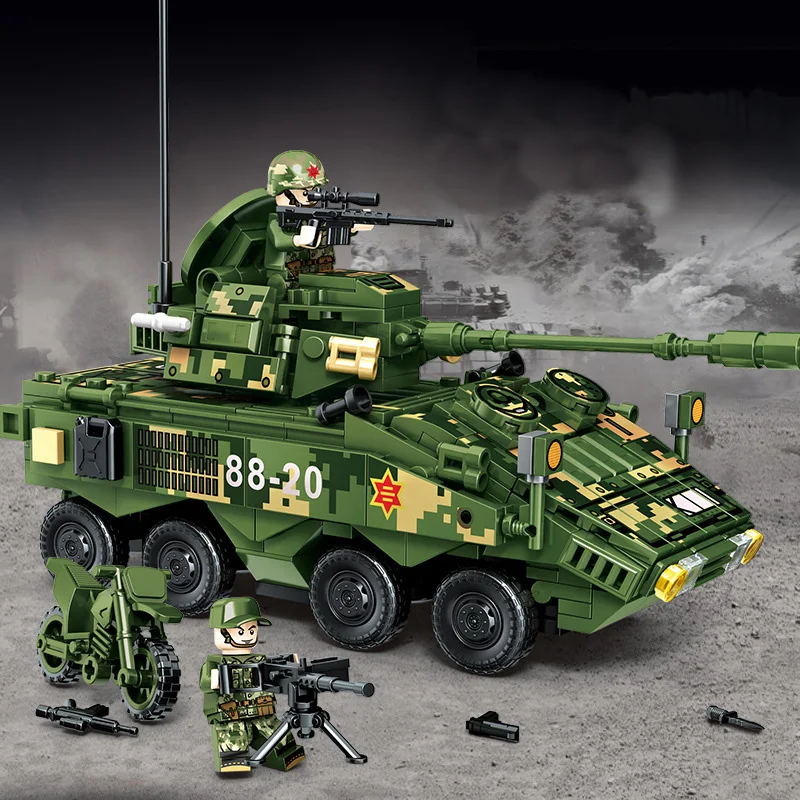 peacekeeping-anti-explosive-infantry-tank-assembly-toy-block-armored-personnel-carrier-wheel-mounted-special-forces-soldier