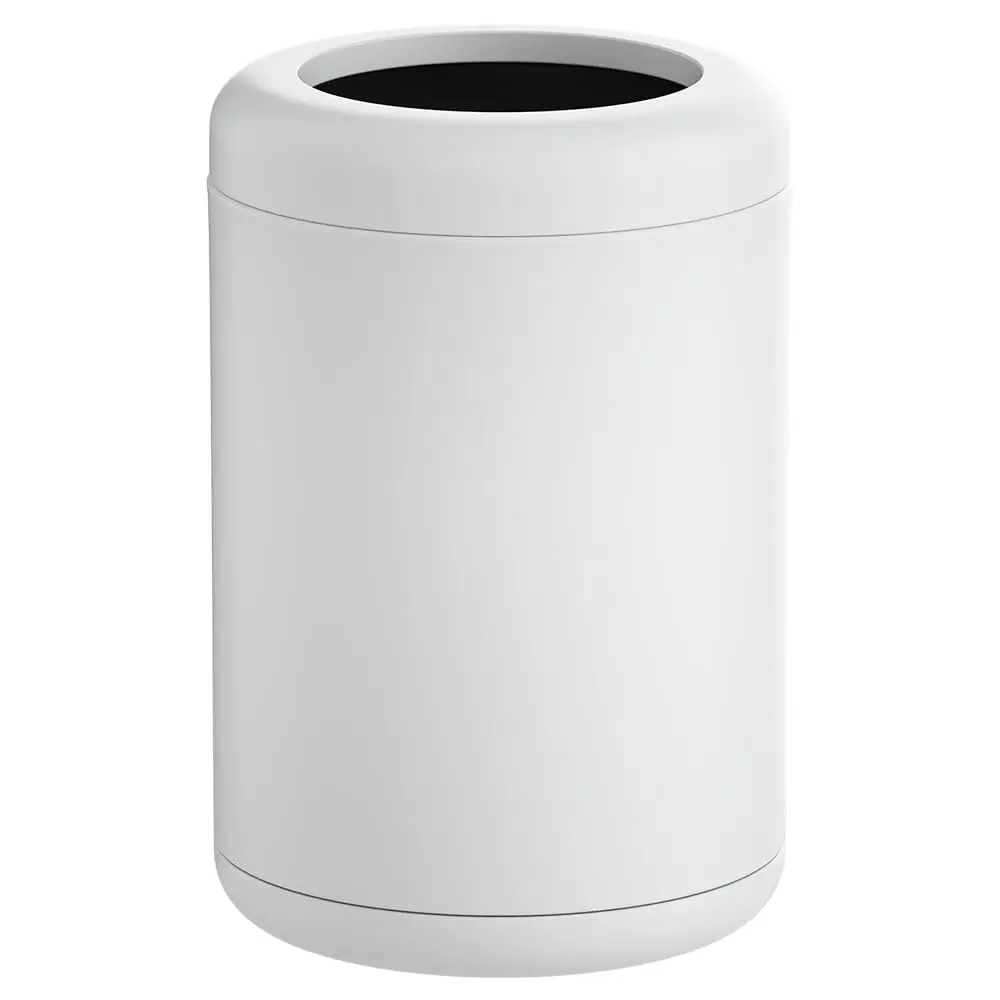 

10L Open Top Trash Can for Bathroom, Kitchen, Office, Bedroom - White