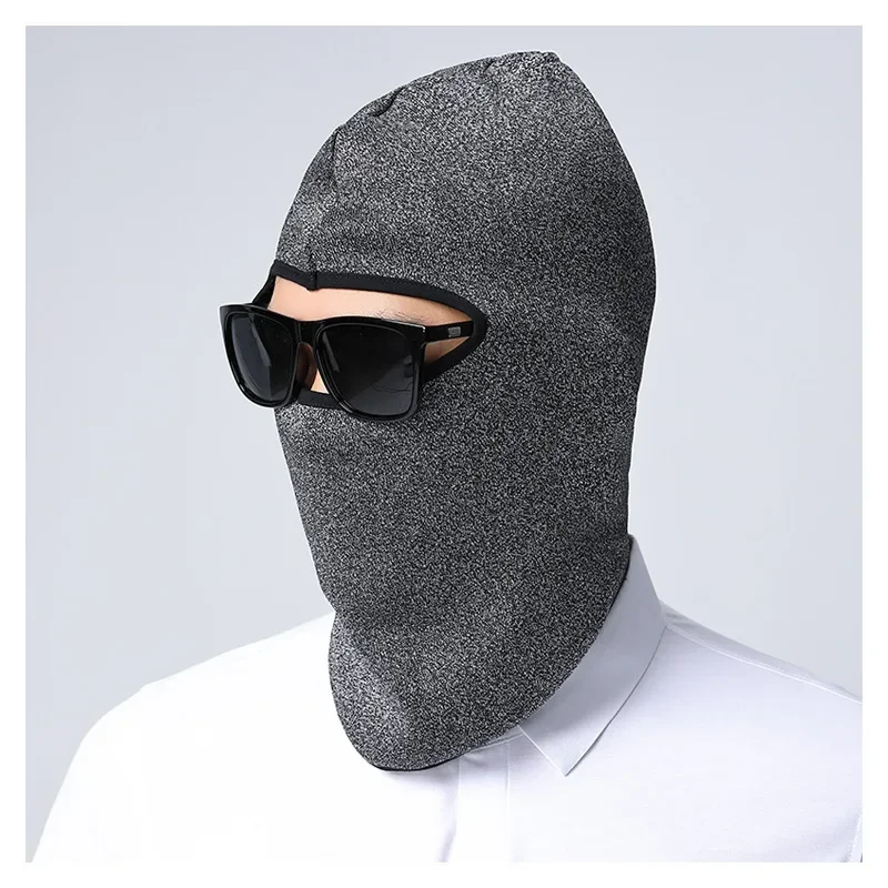 Security protective headgear hat men and women universal fall and winter warm cut stabbing special security mask neck protector