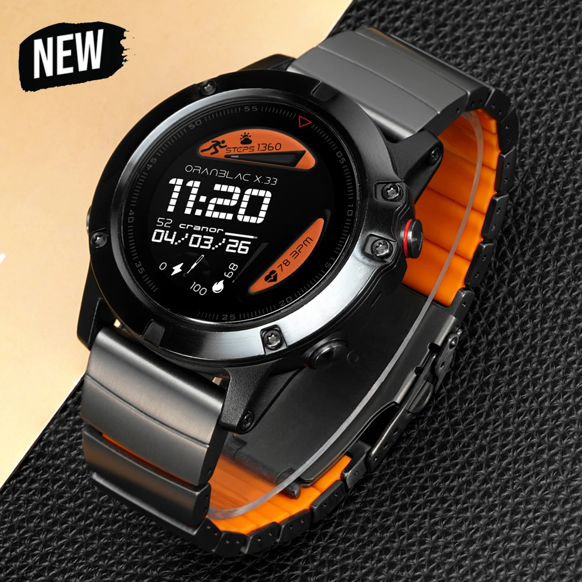 

22/26mm Titanium Alloy+silicone Band for Garmin Watch Fenix 8 7 6X 7X Pro Tactix 7 Strap for Forerunner 265/255/970/965 Bracelet