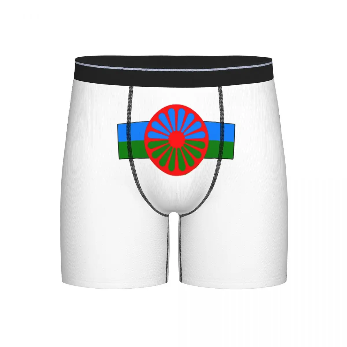 

Long Boxer Underpants Shorts Gypsy Flag Romani People Panties Male Comfortable Underwear for Homme Man Boyfriend Gifts