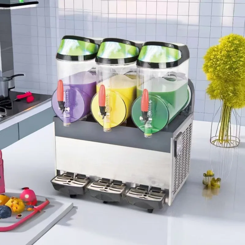 Professional Ice Slush Machine Commercial Smoothie and Slush Maker 12L Single Double or Triple Tanks Frozen Drink Machine