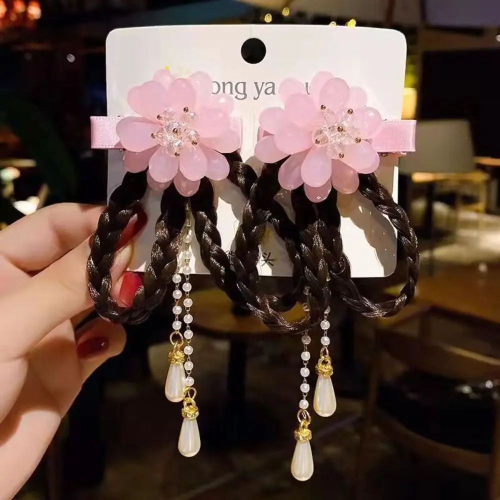 

Аксессуары для одежды с кисточками Han, заколка для волос для женщин и детей, женские аксессуары для волос, заколка для волос в древнем стиле, парик, коса, головной убор