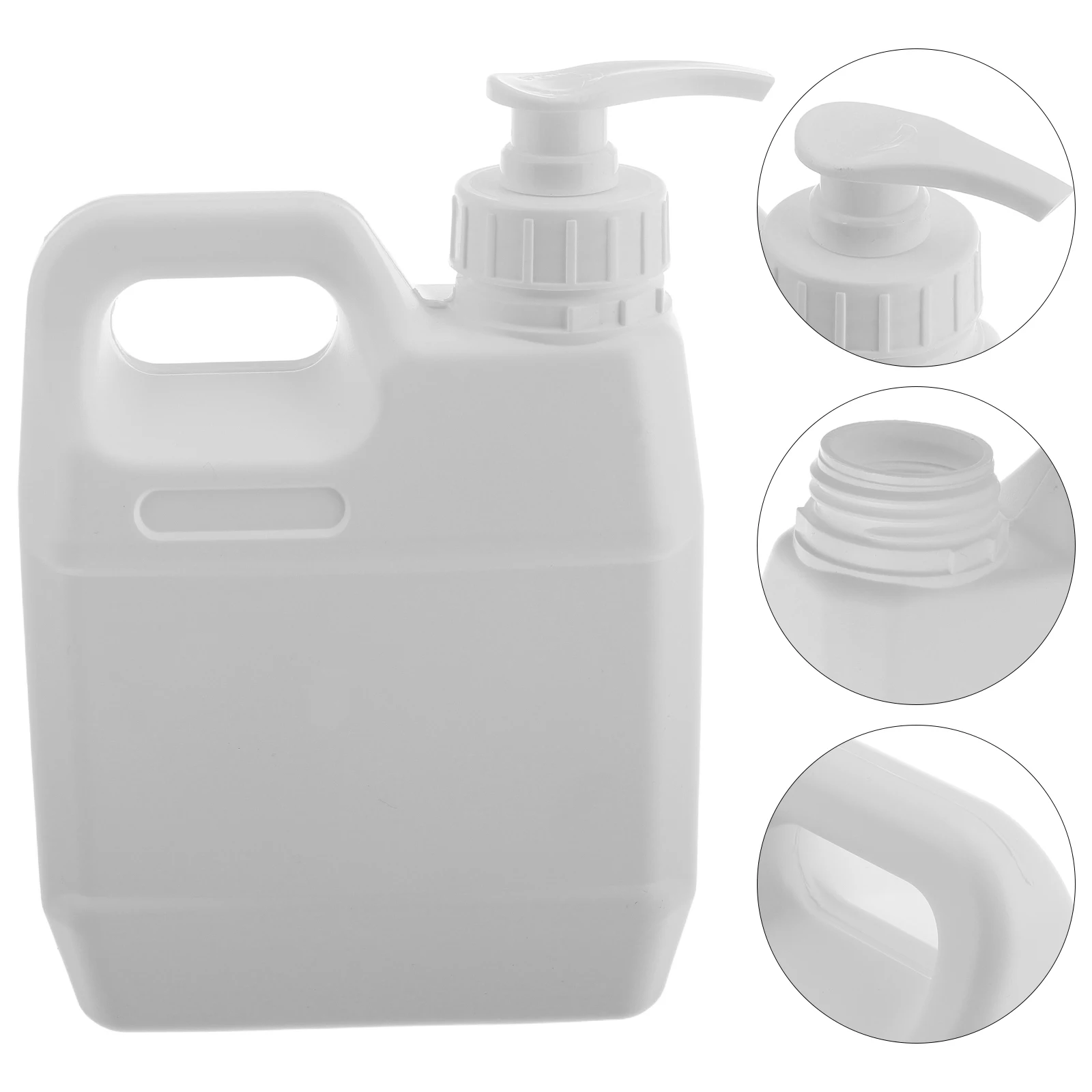 

Shampoo Filling Bucket Large Capacity Liquid Storage Container Heavy Duty Jug Handle Pump Plastic Refillable Bottle