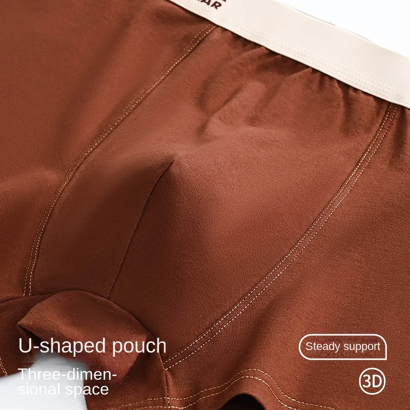 3PCS Plus Size Fashion Men Panties Breathable Boxer Shorts Male Comfortable Unerderwear Man Cotton Boxer Briefs Men's Underpants 3