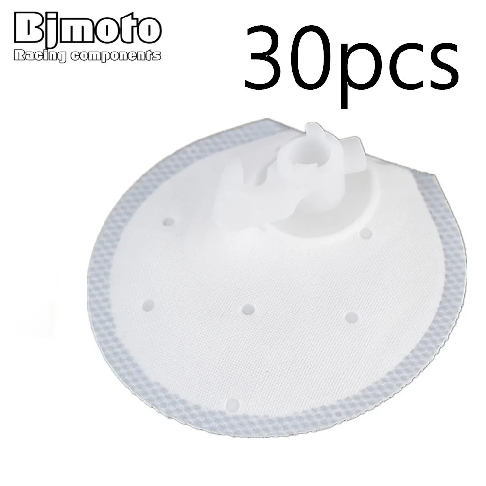 

30pcs Motorcycle fuel pump filter For Suzuki LTR450 LT-R450/Z QuadRacer 450 Kawasaki SC125 SC300 J125 J300 ABS 14043-Y005